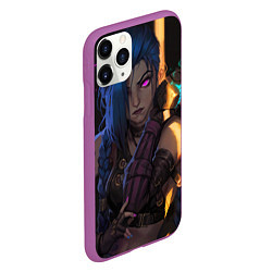 Чехол iPhone 11 Pro матовый Jinx - Powder, цвет: 3D-фиолетовый — фото 2