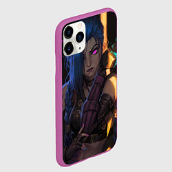 Чехол iPhone 11 Pro матовый Jinx - Powder, цвет: 3D-фиолетовый — фото 2