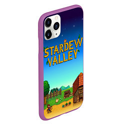 Чехол iPhone 11 Pro матовый Мой дом в Stardew Valley, цвет: 3D-фиолетовый — фото 2