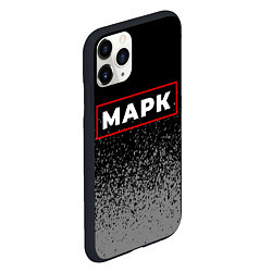 Чехол iPhone 11 Pro матовый Марк - в красной рамке на темном, цвет: 3D-черный — фото 2