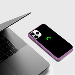 Чехол iPhone 11 Pro матовый Green moon, цвет: 3D-фиолетовый — фото 2