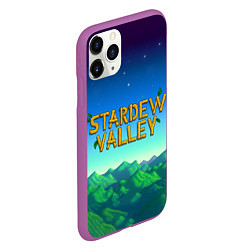 Чехол iPhone 11 Pro матовый Горы Stardew Valley, цвет: 3D-фиолетовый — фото 2