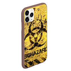 Чехол iPhone 11 Pro матовый Danger biohazard, цвет: 3D-коричневый — фото 2