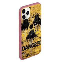 Чехол iPhone 11 Pro матовый Danger radiation, цвет: 3D-малиновый — фото 2