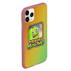 Чехол iPhone 11 Pro матовый My Singing Monsters - Зерномех, цвет: 3D-малиновый — фото 2