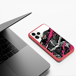 Чехол iPhone 11 Pro матовый Лич - колдун, цвет: 3D-красный — фото 2