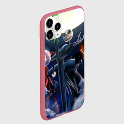 Чехол iPhone 11 Pro матовый Кошмар перед Рождеством - санта, цвет: 3D-малиновый — фото 2