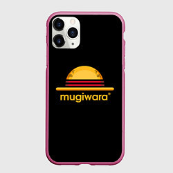 Чехол iPhone 11 Pro матовый Mugiwara, цвет: 3D-малиновый