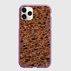 Чехол iPhone 11 Pro матовый Мякиш черного хлеба, цвет: 3D-фиолетовый