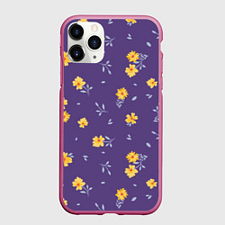 Чехол iPhone 11 Pro матовый Милые цветочки