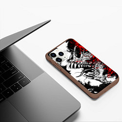 Чехол iPhone 11 Pro матовый Демон внутри меня, цвет: 3D-коричневый — фото 2