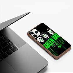 Чехол iPhone 11 Pro матовый Green day paint, цвет: 3D-коричневый — фото 2