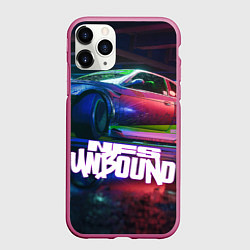 Чехол iPhone 11 Pro матовый NFS unbound nissan drift, цвет: 3D-малиновый