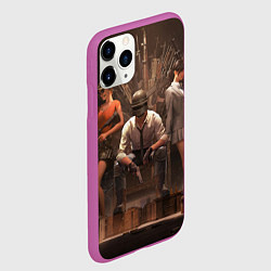 Чехол iPhone 11 Pro матовый PUBG игра, цвет: 3D-фиолетовый — фото 2