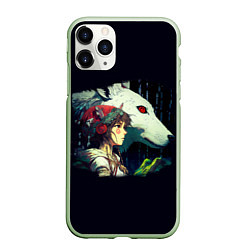 Чехол iPhone 11 Pro матовый Сан с богиней Моро, цвет: 3D-салатовый