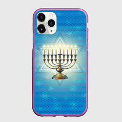 Чехол iPhone 11 Pro матовый Ханука праздник света
