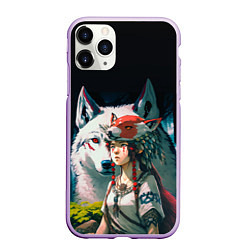 Чехол iPhone 11 Pro матовый Princess Mononoke by Studio Ghibli, цвет: 3D-сиреневый