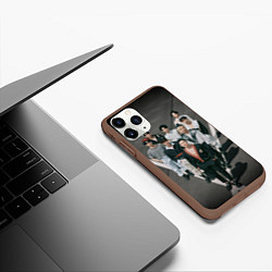 Чехол iPhone 11 Pro матовый Stray Kids Maxident harbor, цвет: 3D-коричневый — фото 2