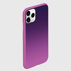 Чехол iPhone 11 Pro матовый Пурпурный-лиловый градиент, цвет: 3D-фиолетовый — фото 2