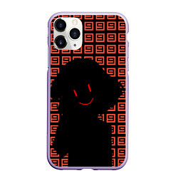 Чехол iPhone 11 Pro матовый Undertale - Frisk smile, цвет: 3D-светло-сиреневый