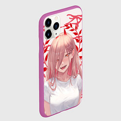 Чехол iPhone 11 Pro матовый Человек-бензопила - Power, цвет: 3D-фиолетовый — фото 2