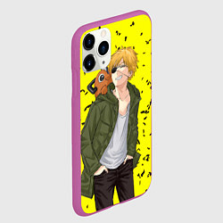 Чехол iPhone 11 Pro матовый Дэнджи и Почита, цвет: 3D-фиолетовый — фото 2