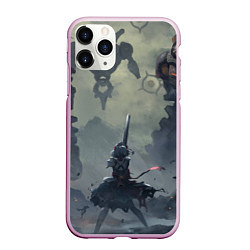 Чехол iPhone 11 Pro матовый Genshin Impact - Ноэль готовится к битве, цвет: 3D-розовый