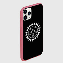 Чехол iPhone 11 Pro матовый Тёмный дворецкий - знак демона, цвет: 3D-малиновый — фото 2