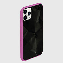 Чехол iPhone 11 Pro матовый Эффект мятой бумаги, цвет: 3D-фиолетовый — фото 2