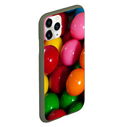 Чехол iPhone 11 Pro матовый Конфеты ассорти, цвет: 3D-темно-зеленый — фото 2