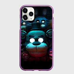Чехол iPhone 11 Pro матовый Фредди VR, цвет: 3D-фиолетовый