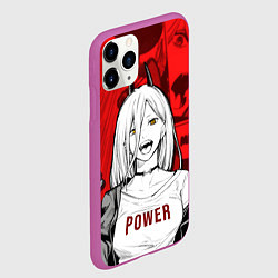 Чехол iPhone 11 Pro матовый Chainsaw Man: Power, цвет: 3D-фиолетовый — фото 2