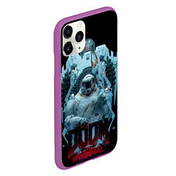 Чехол iPhone 11 Pro матовый DOOM во льду, цвет: 3D-фиолетовый — фото 2