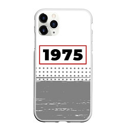 Чехол iPhone 11 Pro матовый 1975 - в красной рамке на светлом, цвет: 3D-белый