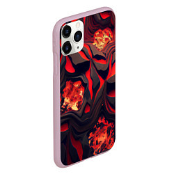 Чехол iPhone 11 Pro матовый Застывающая лава, цвет: 3D-розовый — фото 2