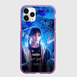 Чехол iPhone 11 Pro матовый Wednesday miracle, цвет: 3D-фиолетовый