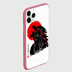 Чехол iPhone 11 Pro матовый Dragon Ball красная луна, цвет: 3D-малиновый — фото 2