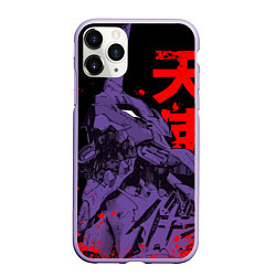 Чехол iPhone 11 Pro матовый Евангелион - eva berserk, цвет: 3D-светло-сиреневый