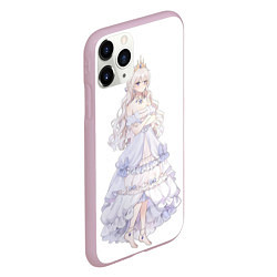 Чехол iPhone 11 Pro матовый Принцесса аниме, цвет: 3D-розовый — фото 2