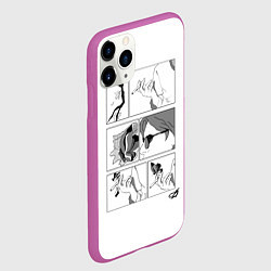 Чехол iPhone 11 Pro матовый The man who fell the earth - Дэвид Боуи, цвет: 3D-фиолетовый — фото 2