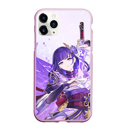 Чехол iPhone 11 Pro матовый Raiden Shogun Reign of Serenity, цвет: 3D-розовый