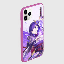 Чехол iPhone 11 Pro матовый Raiden Shogun Reign of Serenity, цвет: 3D-фиолетовый — фото 2