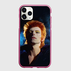 Чехол iPhone 11 Pro матовый David Bowie - Jean Genie, цвет: 3D-малиновый