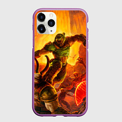 Чехол iPhone 11 Pro матовый Палач Рока, цвет: 3D-фиолетовый
