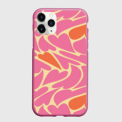 Чехол iPhone 11 Pro матовый Пластичные сердца