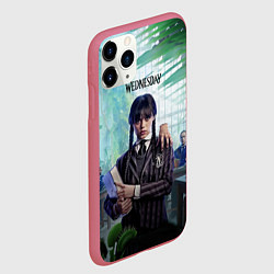 Чехол iPhone 11 Pro матовый Wednesday poster, цвет: 3D-малиновый — фото 2