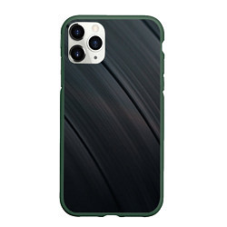 Чехол iPhone 11 Pro матовый Темная виниловая пластинка, цвет: 3D-темно-зеленый