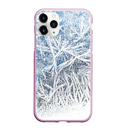Чехол iPhone 11 Pro матовый Абстрактный ледяной паттерн, цвет: 3D-розовый