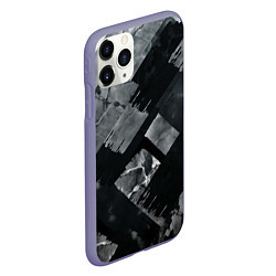Чехол iPhone 11 Pro матовый Серые полосы, цвет: 3D-серый — фото 2
