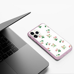 Чехол iPhone 11 Pro матовый Rose garden, цвет: 3D-розовый — фото 2